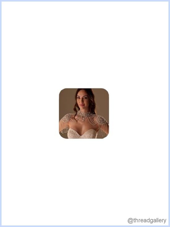 Jewelry - Rhinestone Crystal Shoulder Necklace Body Chain Harness Bridal Wedding Jewelry